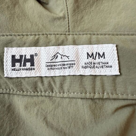 Helly Hansen Men's Campfire UPF 50+ Belted Flat Front Hiking Shorts Green Medium - Picture 3 of 9